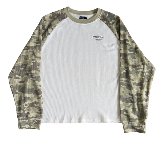 Camouflage waffle longsleeve